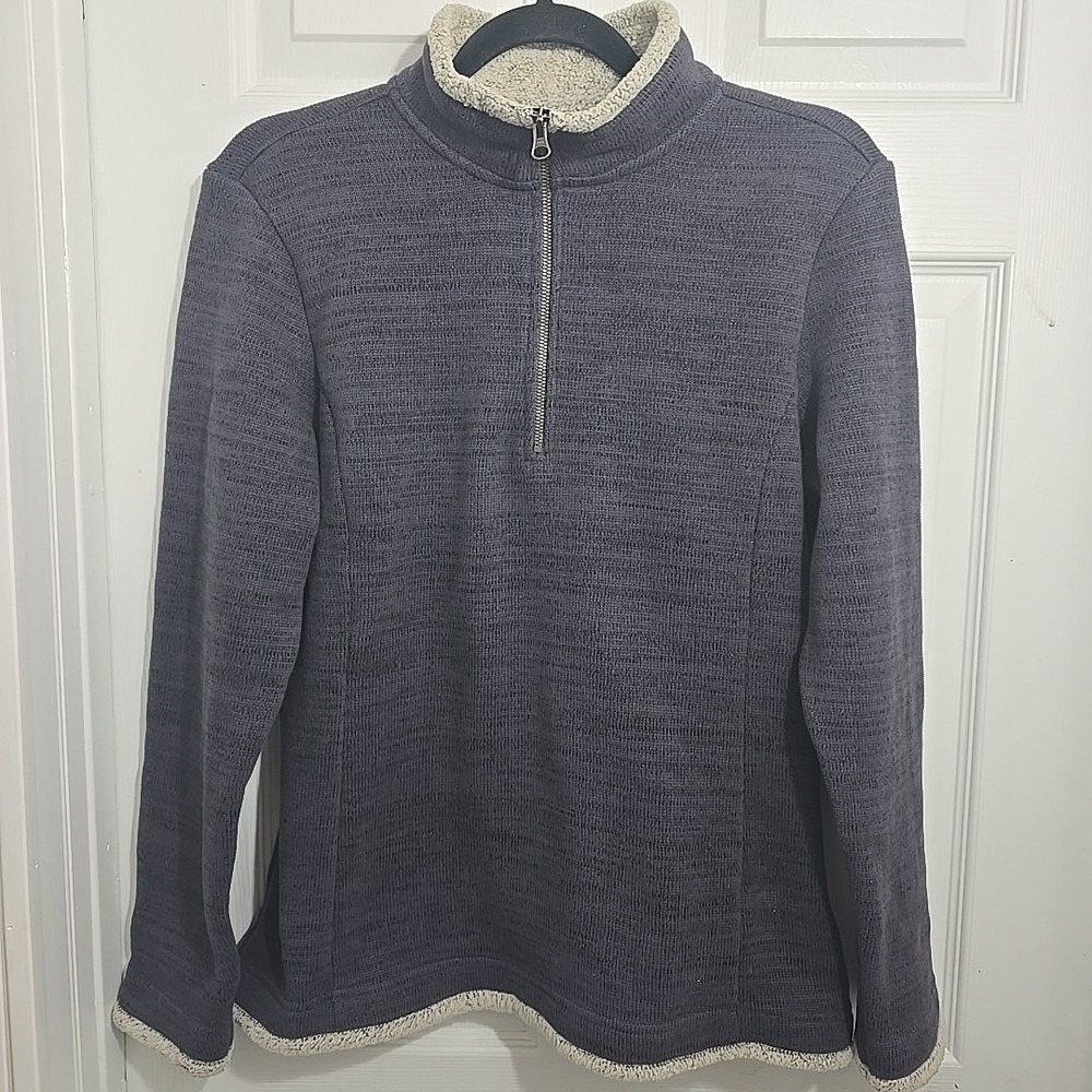 Kuhl Ascendyr 1/4 Zip Pullover Fleece Sweater Women's Size Large Charcoal Gray‎